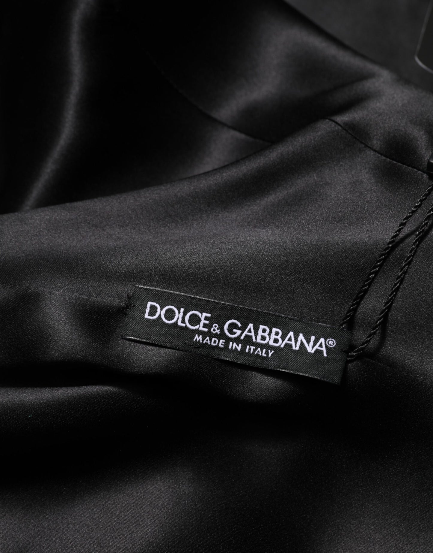 Dolce &amp; Gabbana Grünes Minikleid aus Viskoseacetat mit langen Ärmeln