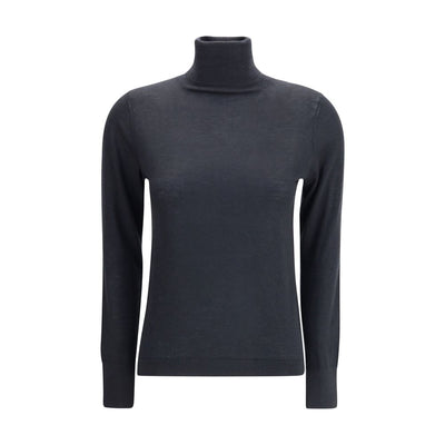 Allude Black Cashmere Turtleneck