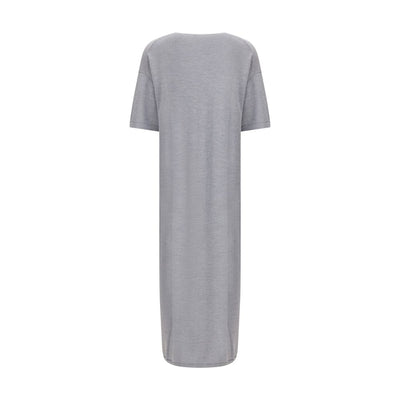 Khaite Gray Wool Casual Dress