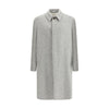 Lardini Gray Fleece Wool Coat