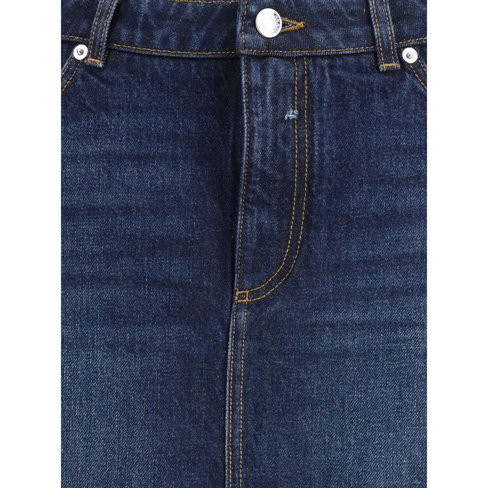 Dolce &amp; Gabbana blauer Baumwoll-Minirock