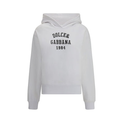 Dolce &amp; Gabbana Weißes Baumwoll-Sweatshirt