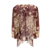 Dolce & Gabbana Bordeaux Silk Pattern Shirt