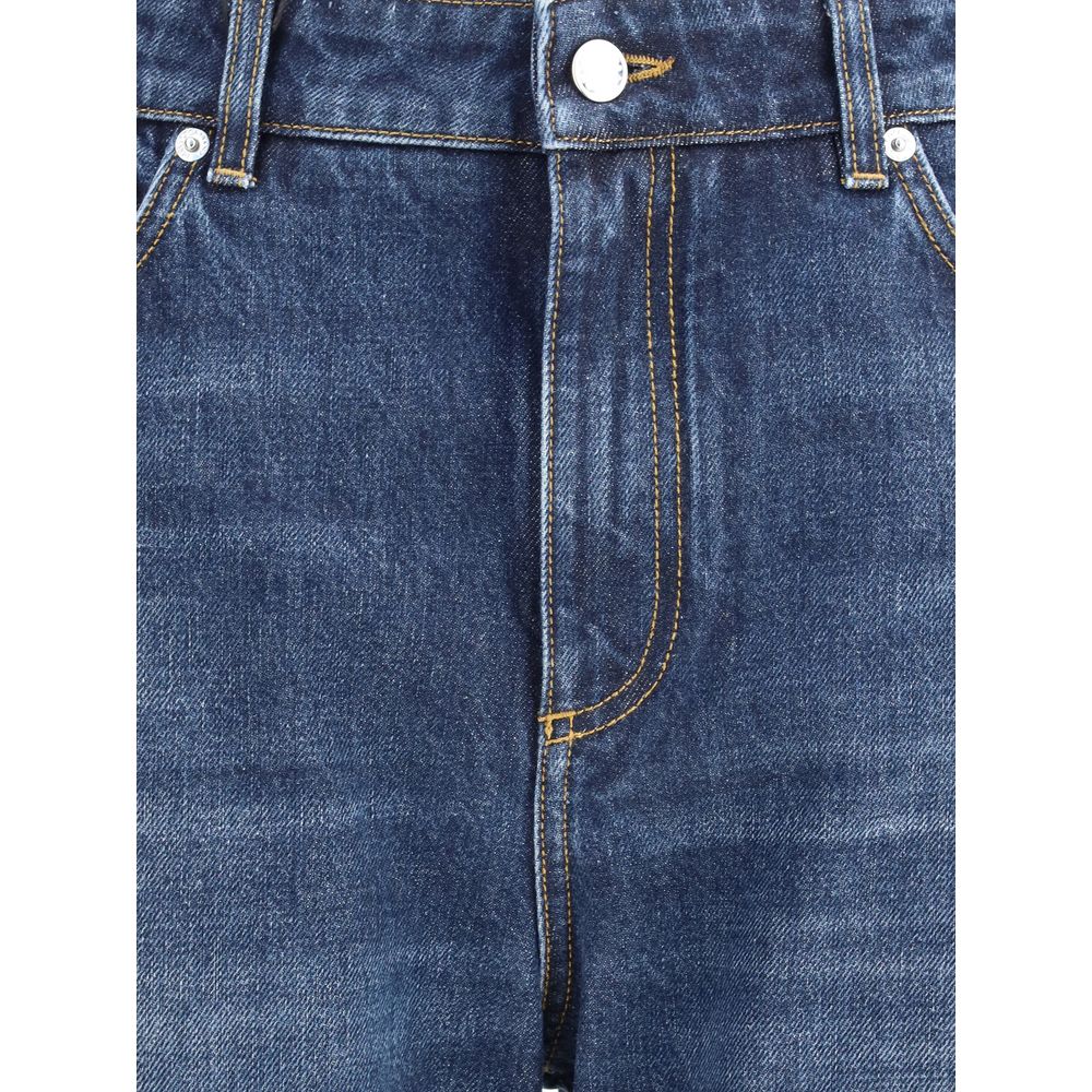 Dolce &amp; Gabbana Boyfriend-Jeans aus blauer Baumwolle