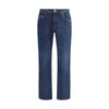 Dolce &amp; Gabbana Jeans aus blauer Baumwolle mit geradem Bein