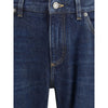 Dolce &amp; Gabbana Jeans aus blauer Baumwolle mit geradem Bein
