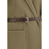 Jacob Cohen brauner Fleece-Wollmantel
