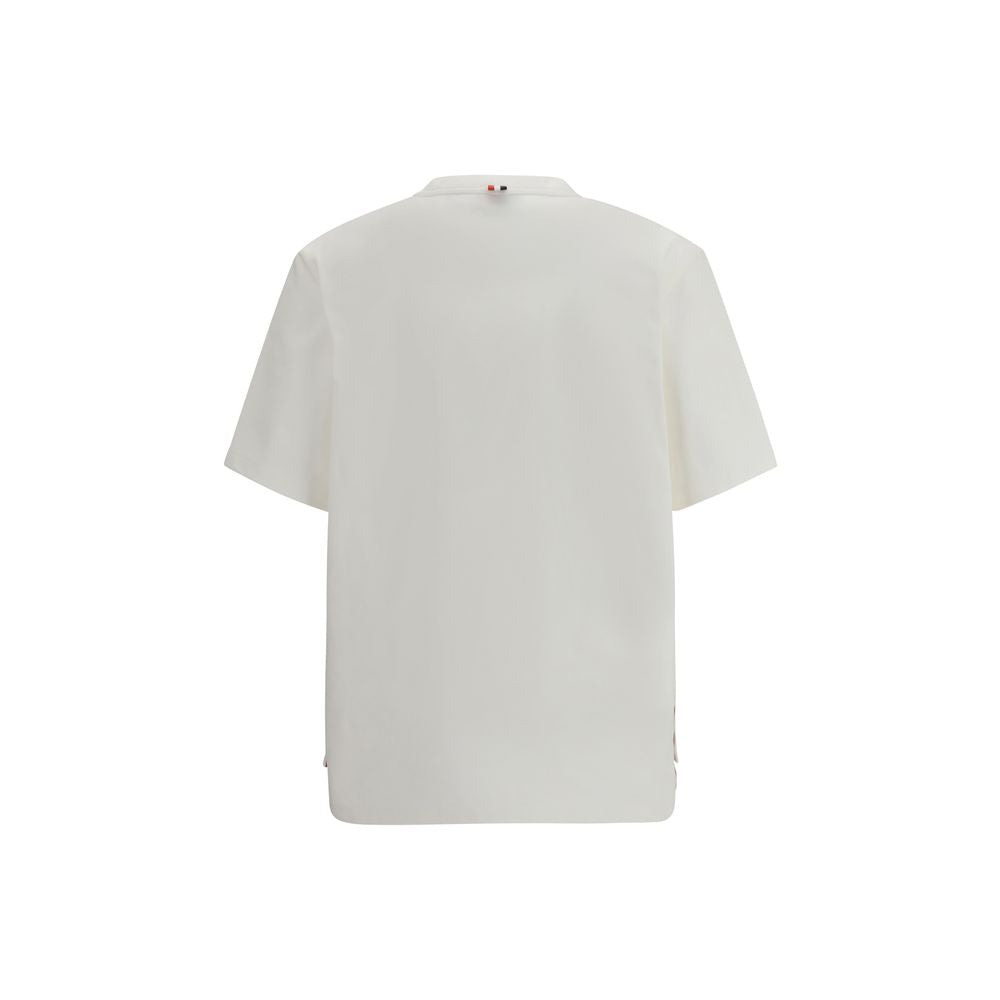 Weißes Baumwoll-T-Shirt von Thom Browne