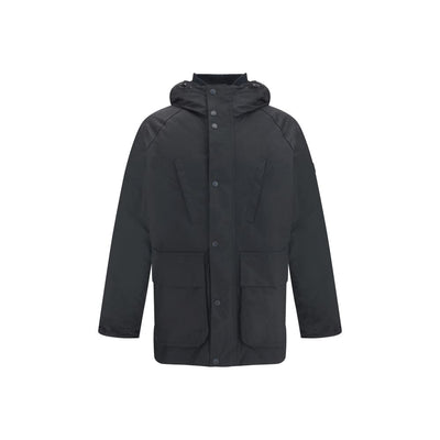 Barbour International Black Cotton Parka