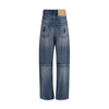 MM6 Blue Cotton Relaxed Fit Jeans