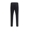 Cruna Black Fleece Wool Dress Pants