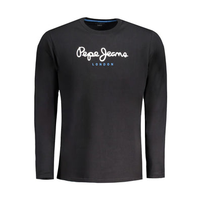 Pepe Jeans Black Cotton Men T-Shirt