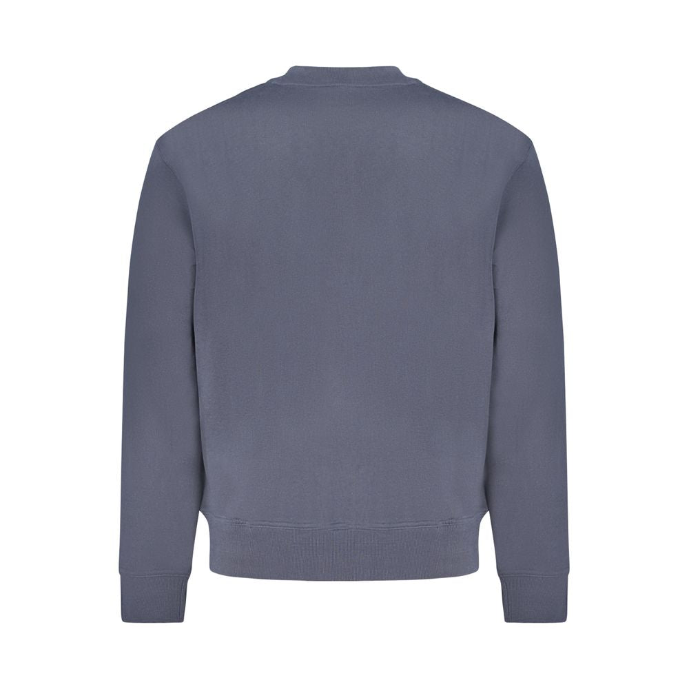 Hugo Boss Blue Cotton Men Sweatshirt