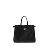 Valentino Garavani Black Calf Leather Bos Taurus Handbag