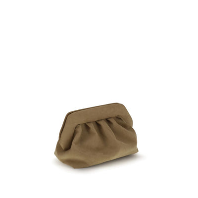 THEMOIRè Beige Clutch aus anderen Fasern