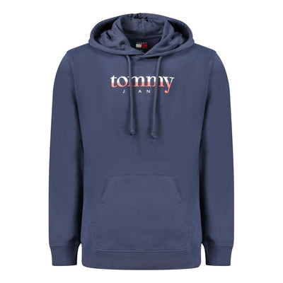 Tommy Hilfiger Blue Cotton Men's Hooded Sweatshirt