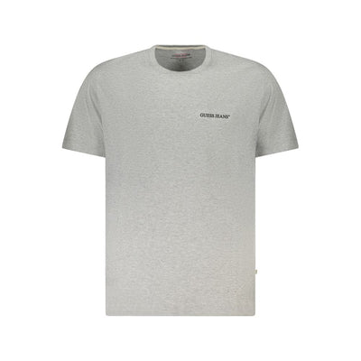 Guess Jeans Gray Cotton Men T-Shirt