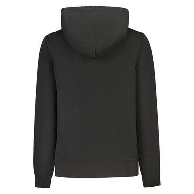 Tommy Hilfiger Black Cotton Women's Sweatshirt Hoodie