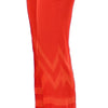 Versace Collection Red Pants Cropped 3/4 Short Nude Capri Pants
