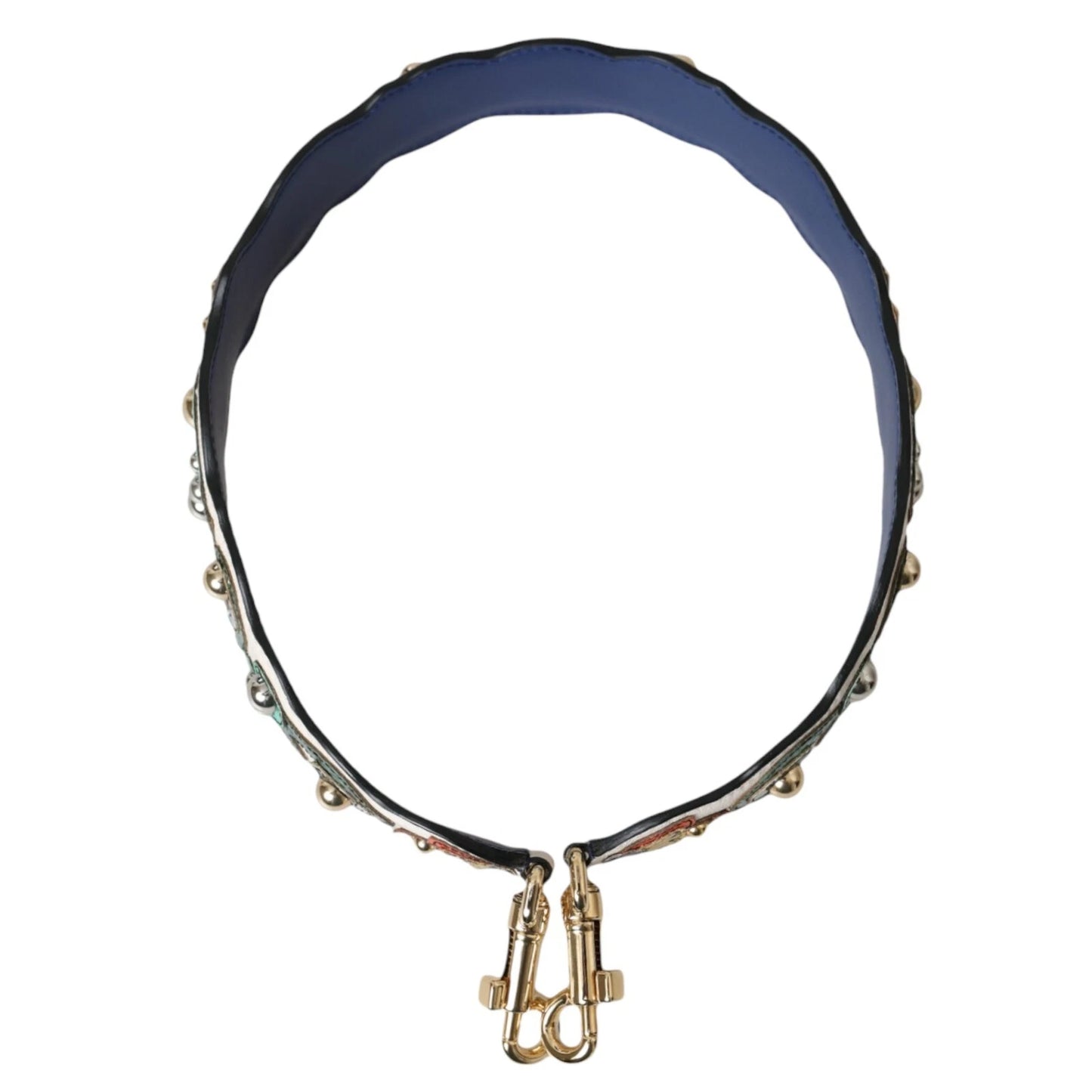 Dolce &amp; Gabbana Weißer Lederhandtaschengürtel-Zubehör-Schultergurt