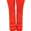 Versace Collection Red Pants Cropped 3/4 Short Nude Capri Pants