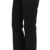 BENCIVENGA Black Stretch Straight Fit Dress Trousers Pants