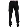 Dolce & Gabbana Black Wool Formal Dress Men Trousers Pants