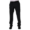 Dolce & Gabbana Black Wool Formal Dress Men Trousers Pants