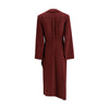 Crida Milano Bordeaux Silk Casual Dress