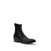 Tom Ford Black Calf Leather Bos Taurus Chelsea Boots