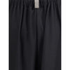 Fabiana Filippi Black Fleece Wool Casual Pants