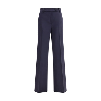 True Royal Blue Viscose Flared Pants