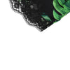Dolce & Gabbana Black Green Tropical Print Lace Underwear