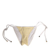 Dolce & Gabbana White Yellow Stripe Tie Side Logo Underwear