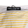 Dolce & Gabbana White Yellow Stripe Tie Side Logo Underwear
