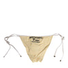 Dolce & Gabbana White Yellow Stripe Tie Side Logo Underwear