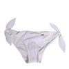 Dolce & Gabbana White Side Tie Logo Bikini Bottom Underwear