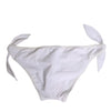 Dolce & Gabbana White Side Tie Logo Bikini Bottom Underwear