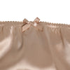 Dolce & Gabbana Rosy Beige Silk Satin Lace Trim Panty Underwear
