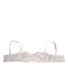Dolce & Gabbana White Silk Satin Balconnet Lingerie Bra Underwear