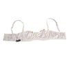 Dolce & Gabbana White Silk Satin Balconnet Lingerie Bra Underwear