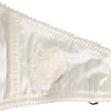 Dolce & Gabbana White Silk Satin Balconnet Lingerie Bra Underwear