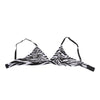 Dolce & Gabbana Black White Zebra Print Sheer Mesh Bralette Underwear