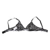 Dolce & Gabbana Black White Zebra Print Sheer Mesh Bralette Underwear
