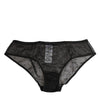 Dolce & Gabbana Black Sheer Mesh Lace Polka Dot Logo Underwear