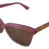 Dolce &amp; Gabbana DG4251 Sonnenbrille mit roségoldenem Vollrand und rechteckigem Rahmen
