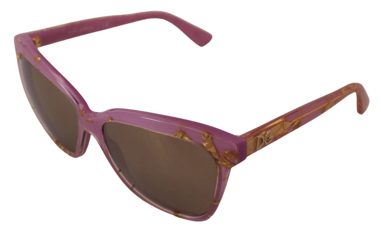 Dolce &amp; Gabbana DG4251 Sonnenbrille mit roségoldenem Vollrand und rechteckigem Rahmen