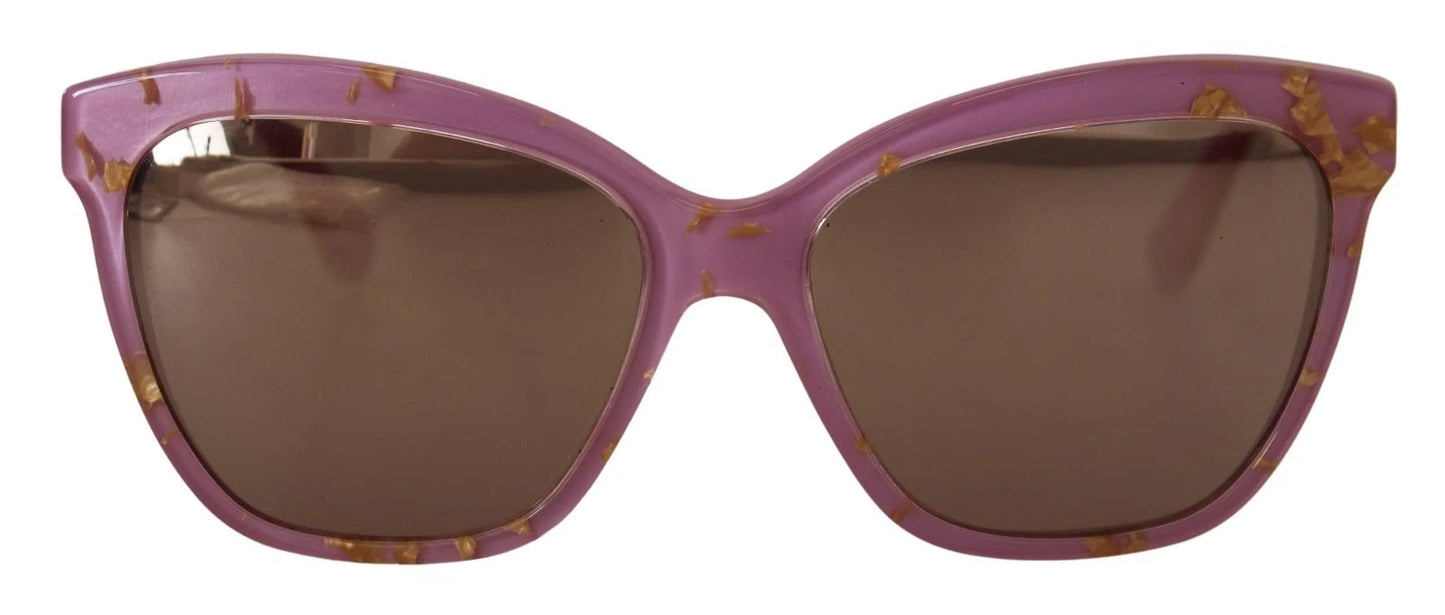 Dolce &amp; Gabbana DG4251 Sonnenbrille mit roségoldenem Vollrand und rechteckigem Rahmen