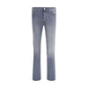 Jacob Cohen Gray Cotton Slim Fit Jeans
