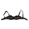 Dolce & Gabbana Black Sheer Mesh Underwire Bra  Underwear